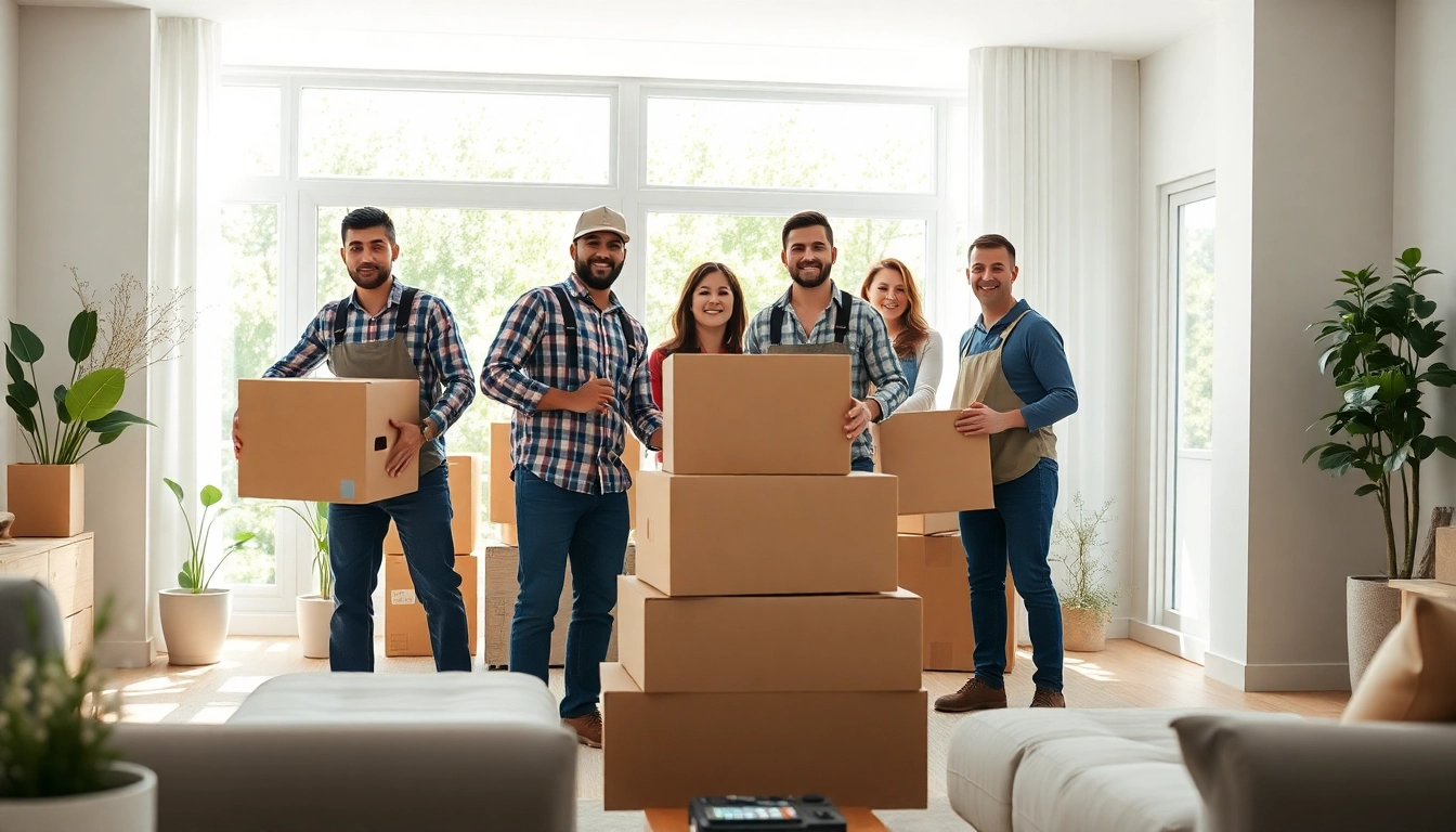 Toronto moving services by professional movers organizing a home transition.