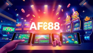 Experience seamless gaming with AF88 com, showcasing an engaging online betting interface and diverse gaming options.