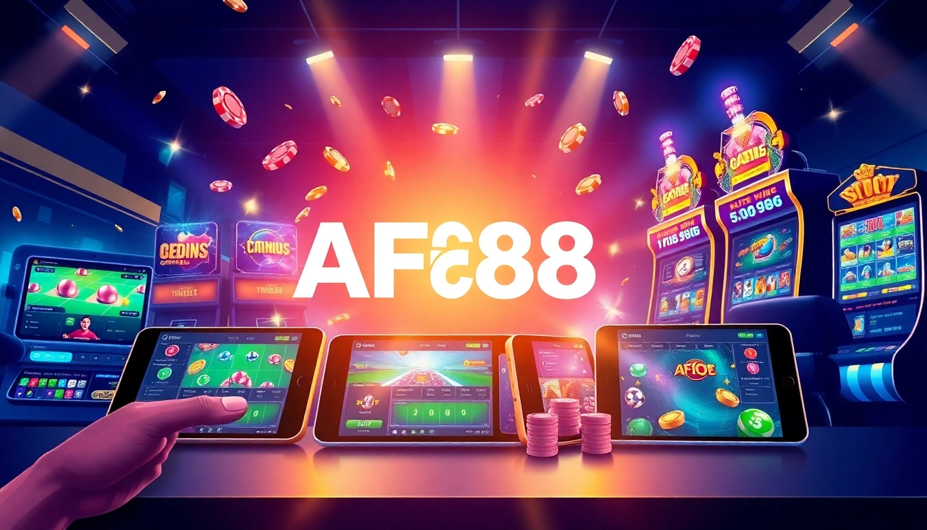 Experience seamless gaming with AF88 com, showcasing an engaging online betting interface and diverse gaming options.