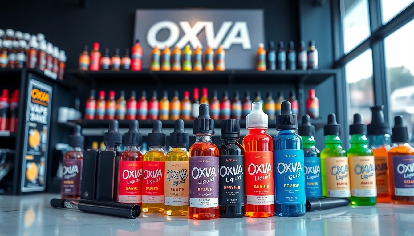 Genießen Sie die Vielfalt von Oxva Liquid in einem modernen Dampferladen.