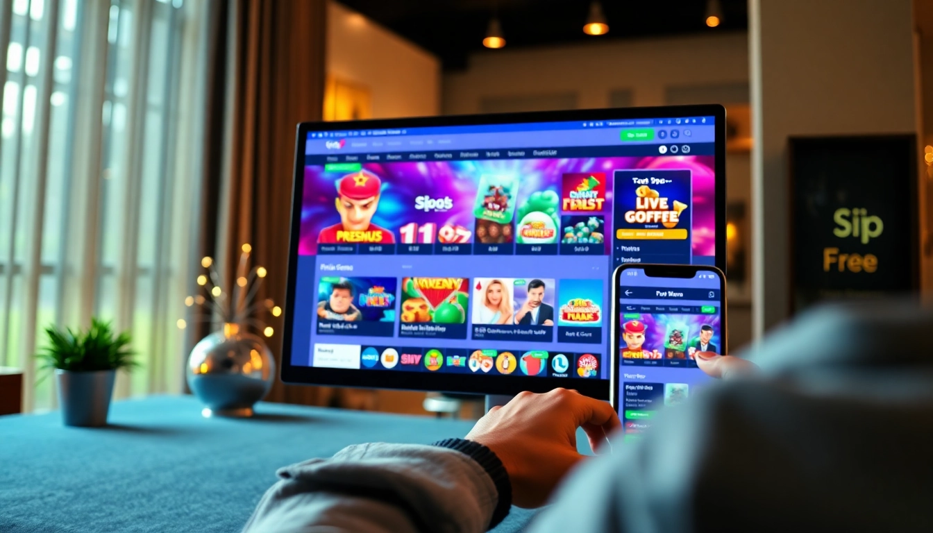 Engaging user interface at https://whycazino.com showcasing online gambling games on desktop and mobile.