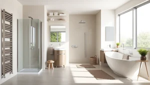 Sonni sanitär hochwertige Produkte im modernen Badezimmer-Design in einladender Atmosphäre.