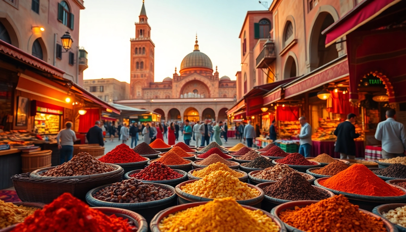 Experience the rich culture of morocco travel with vibrant market scenes and traditional architecture.