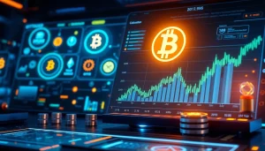 Calculator displaying advanced cryptocurrency metrics and trading charts in a secure blockchain environment.