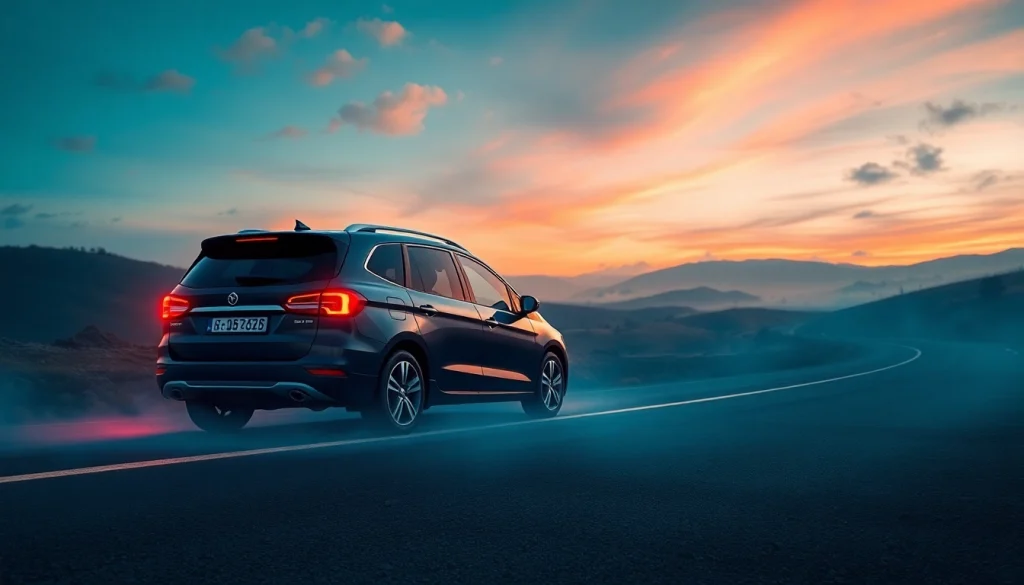 Vigneta Cehia - automobil pe drum cehesc, simbolizând cumpărarea vignetei electronice.