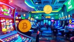 Modern online betting experience featuring games from af88 com with vibrant colors and digital elements.