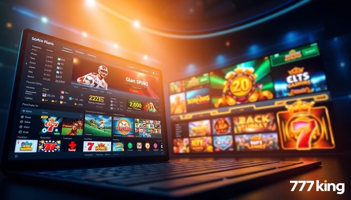 Interaktivt online betting-gränssnitt från 79king som visar olika spelalternativ och en modern användarupplevelse.