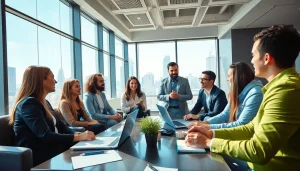 Engaged business meeting at https://u888com.biz/ showcasing diverse professionals collaborating effectively.