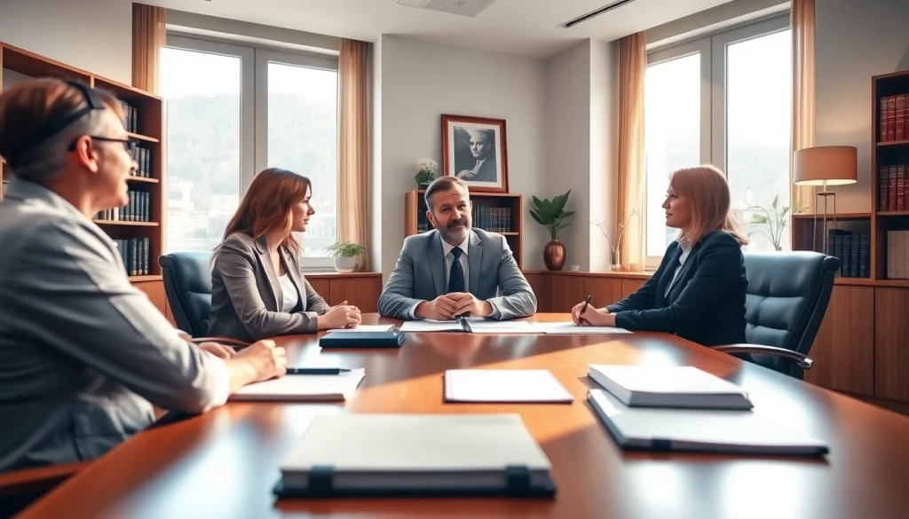 Consultation scene at https://www.stpetefamilyattorney.com highlighting an experienced attorney assisting clients.