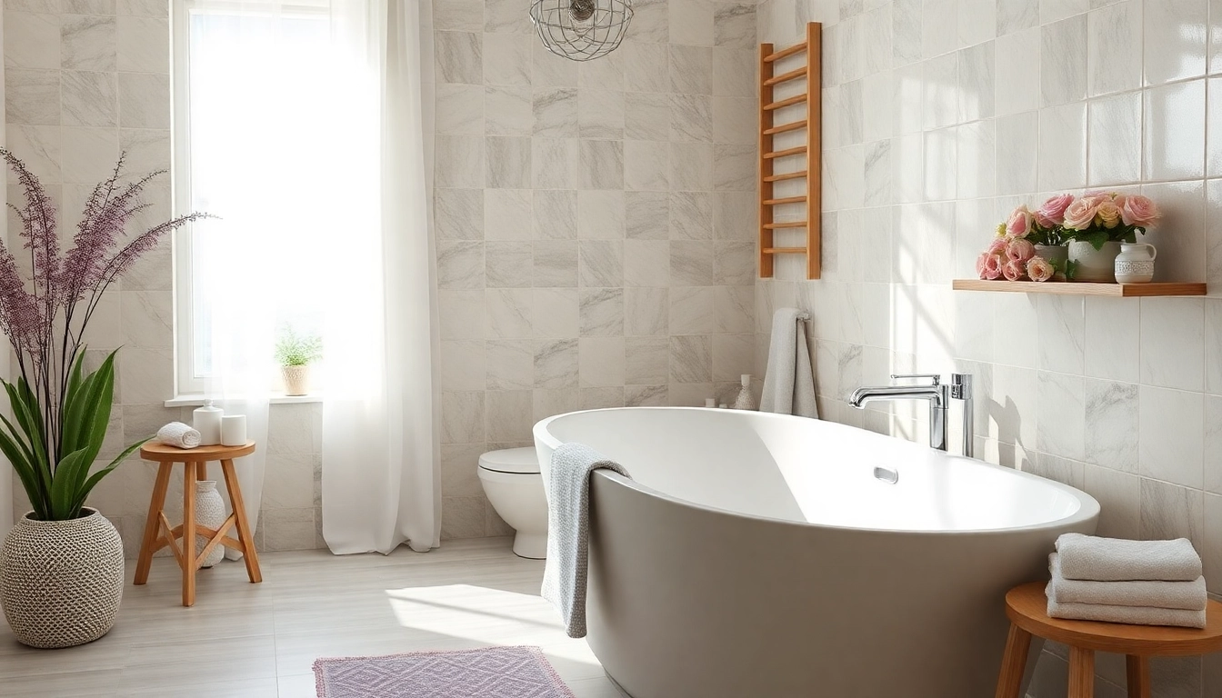 Покраска ванны акрилом цена с акцентом на детали и текстуру акрила, красивый интерьер ванной.