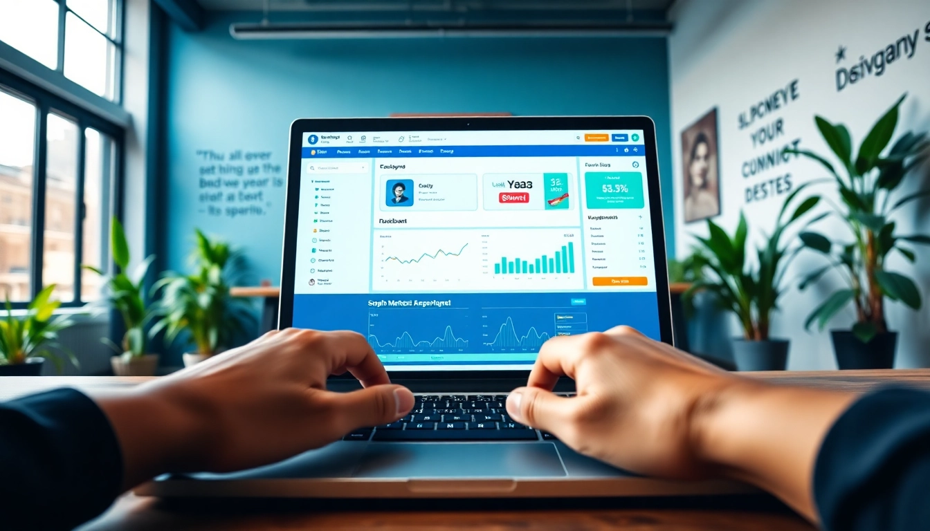 Optimize your strategy with this engaging visual of a facebook smm panel in action.
