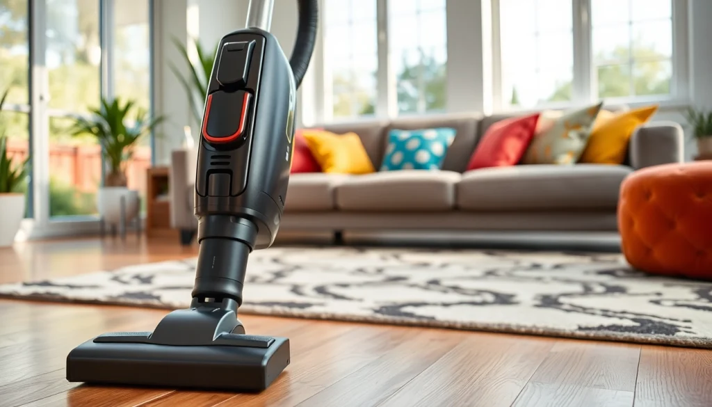 Efficient vacuum cleaner designed for modern living spaces with a sleek look and ergonomic features.