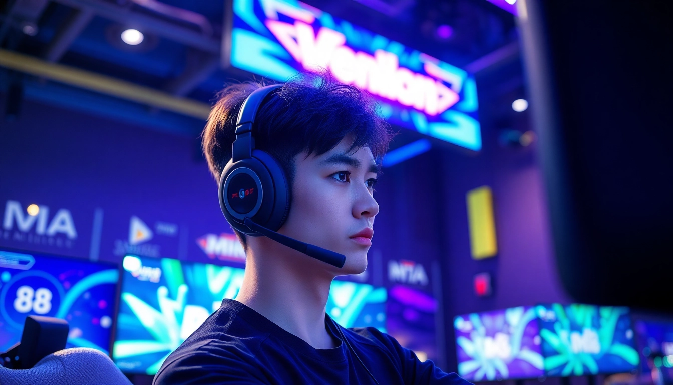 Intense esports player dominating a match, framing the excitement of mm 88 gaming.