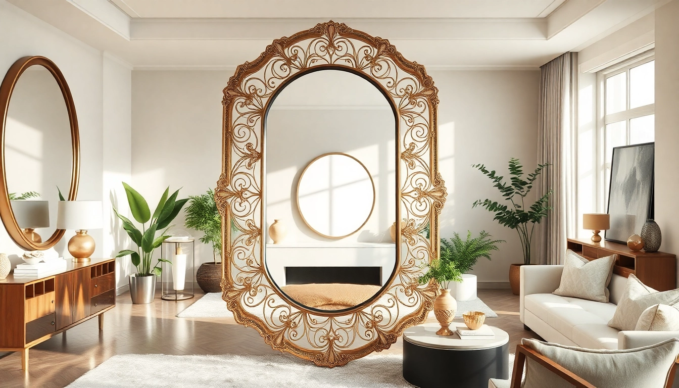 View handcrafted mirrors at https://merithome.co.uk in an elegant home interior setting.