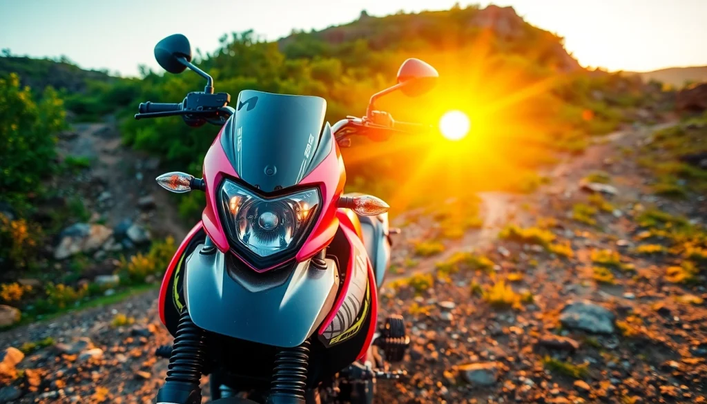 Engaging motorcycle scene at https://relevance.com.ua, highlighting a vibrant off-road bike ready for adventure.