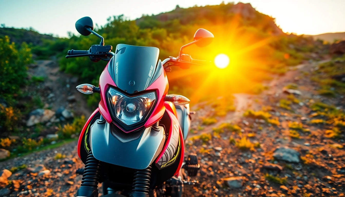 Engaging motorcycle scene at https://relevance.com.ua, highlighting a vibrant off-road bike ready for adventure.