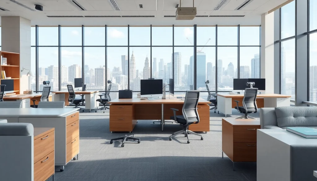 Enhance your workspace with modern office furniture showcasing ergonomic designs.