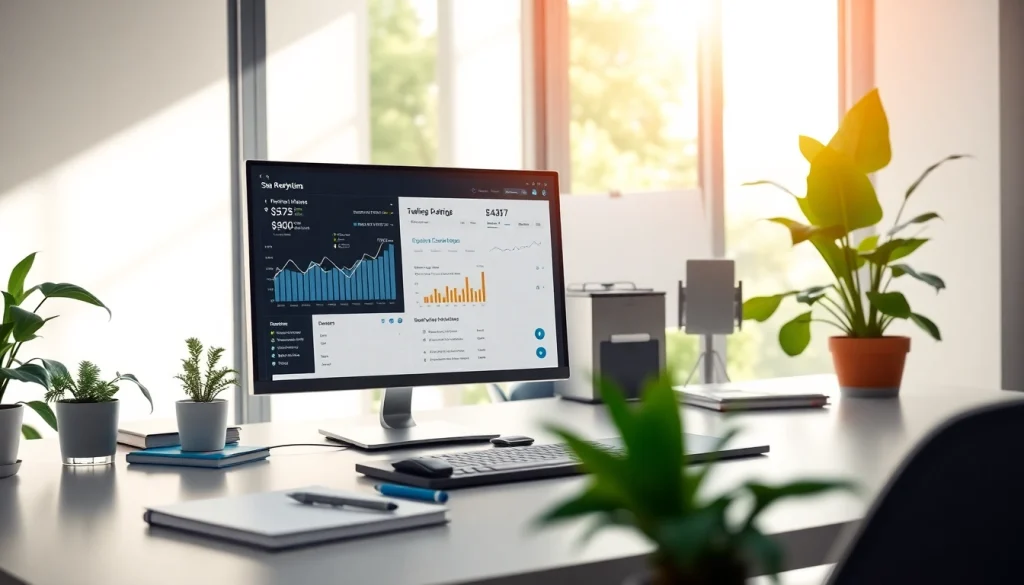 Showcasing the SEO strategies on seo.my in a professional digital workspace with analytics.