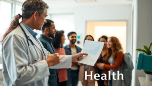 Patients engaging in a healthcare consultation highlighting Health and wellness advice.