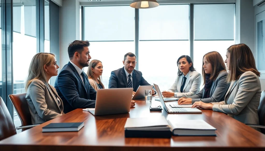 Engaged discussion among lawyers at https://www.shiverhamilton.com, showcasing professionalism and teamwork.