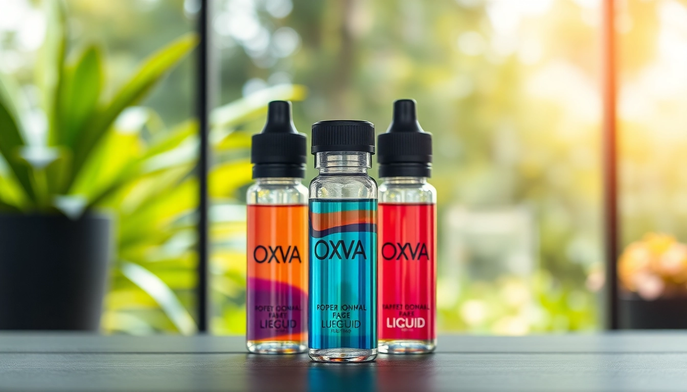 Erlebe die Vielfalt der Oxva Liquid Aromen in stilvollen Flaschen.