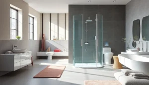 Erleben Sie die Vielfalt von sonni sanitär für modernes Badezimmerdesign mit eleganten Duschen und Möbeln.