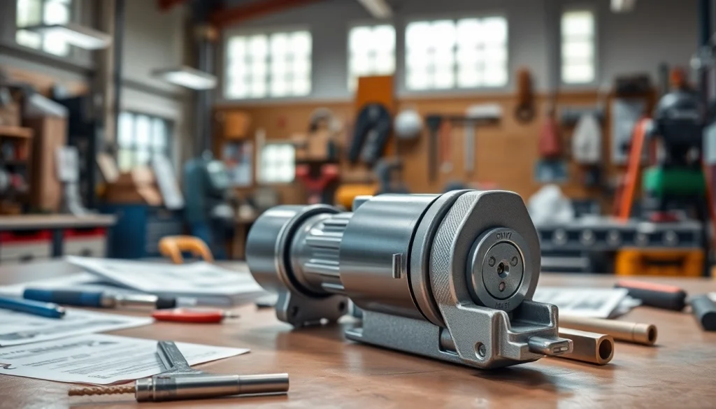 Installazione serratura di alta qualità su dakenlocks.com nel laboratorio.