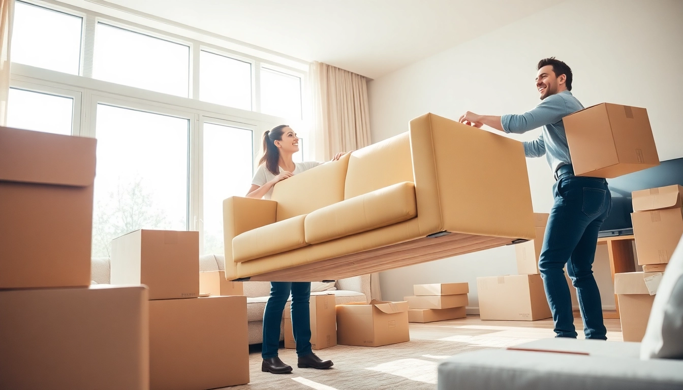 Efficient movers working together for a leading Toronto moving company.