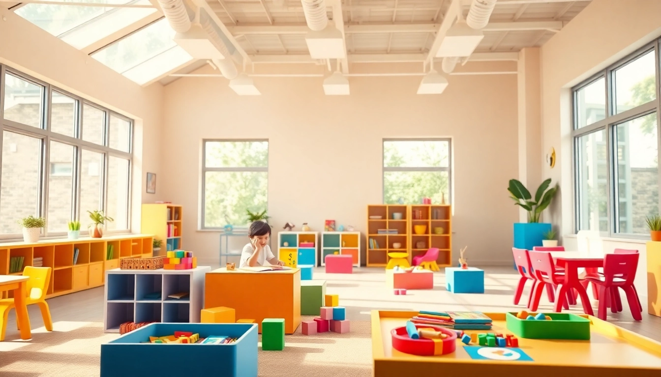 Engaging children learning in a vibrant space at https://juniorsjunction.com promoting early childhood development.