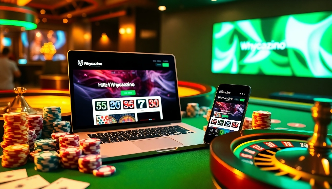 Experience online gambling excitement on https://whycazino.com with vibrant casino visuals.