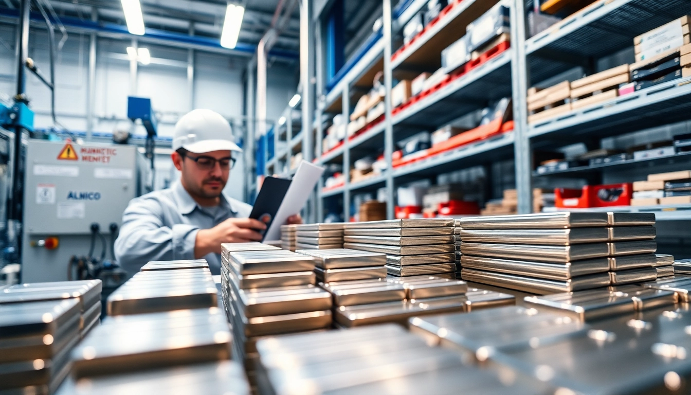 Explore Alnico magnets manufacturer in china through a professional showcase of polished magnets in a high-tech facility.