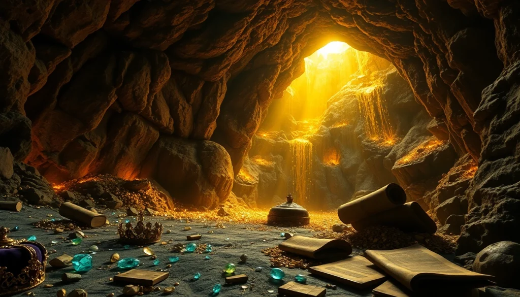 Unearthed treasures in King Solomon's Mine highlight a captivating underground adventure.