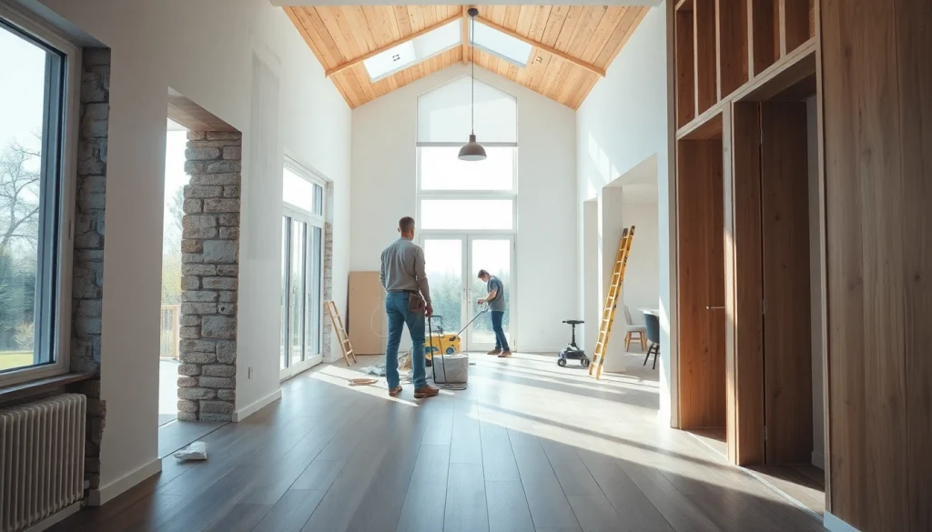 Abethu Builders transforming a home interior with quality renovations and new textures.