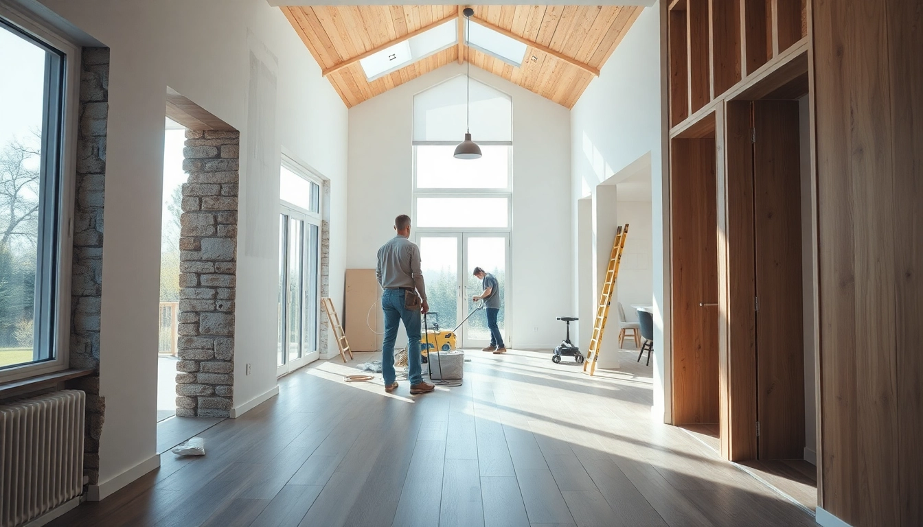 Abethu Builders transforming a home interior with quality renovations and new textures.