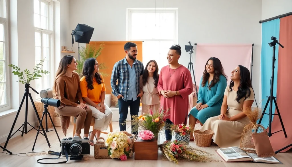 Tampa photography session with a friendly photographer capturing joyful moments in a welcoming studio.