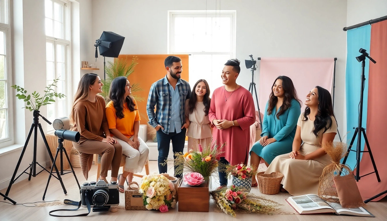 Tampa photography session with a friendly photographer capturing joyful moments in a welcoming studio.