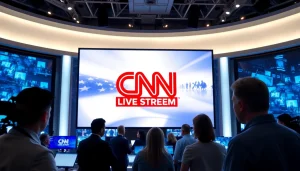 Watch CNN Live Stream with journalists reporting from a vibrant newsroom.