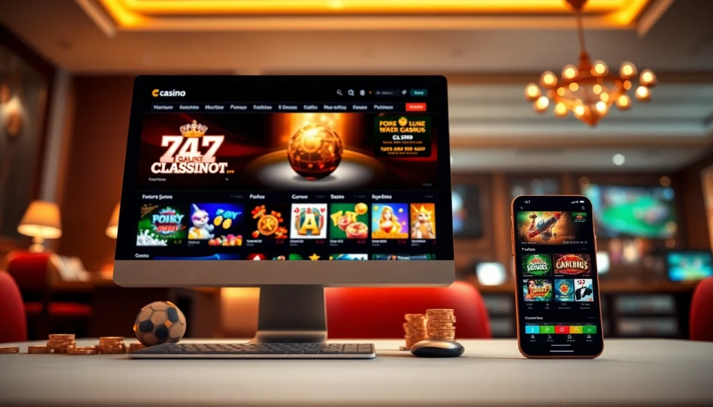 Experience luxury gaming at https://whycazino.com with a sleek online casino interface showcasing diverse games.