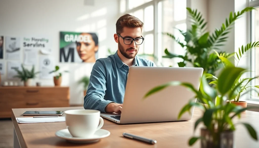 Boost your brand visibility with strategies from https://whatalker.com in a modern office.