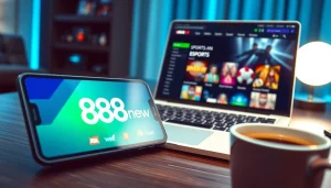 Experience 888new through a modern digital gaming interface showcasing exciting online games.