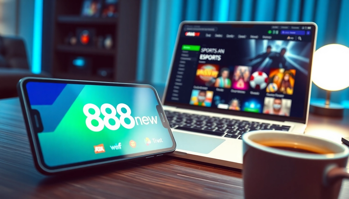 Experience 888new through a modern digital gaming interface showcasing exciting online games.