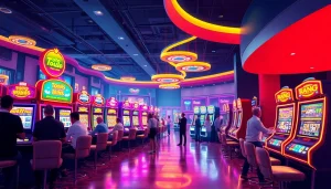 Menggambarkan pemain yang menikmati pengalaman toto slot online dengan mesin slot yang menarik.