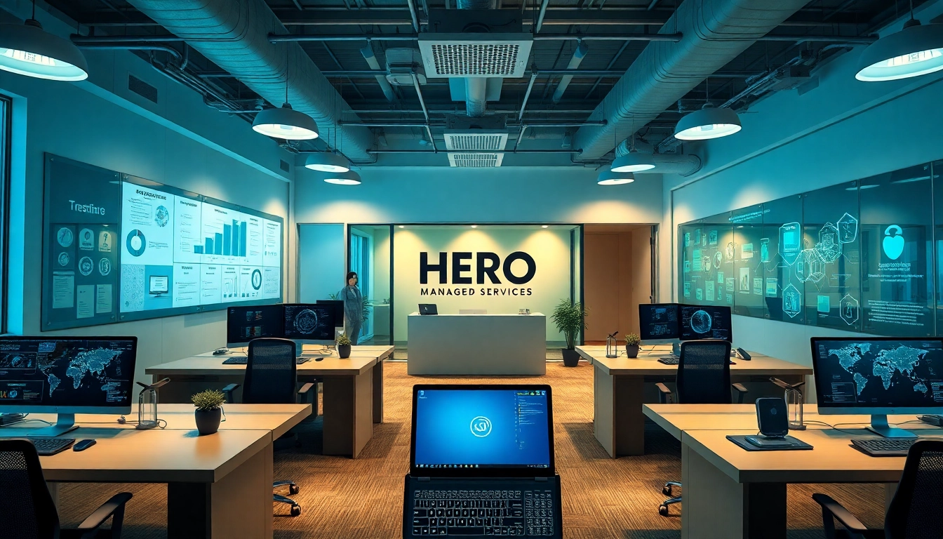 HERO Managed Services offering innovative IT solutions in a modern office environment.