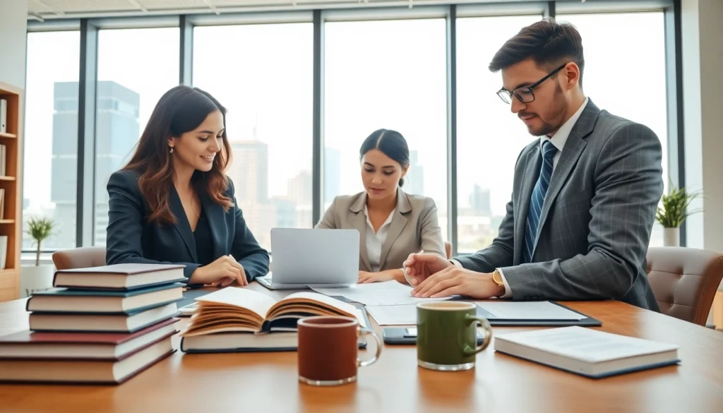 Legal consultation at https://www.steinhardtlawfirm.com, showcasing a professional legal team collaborating.