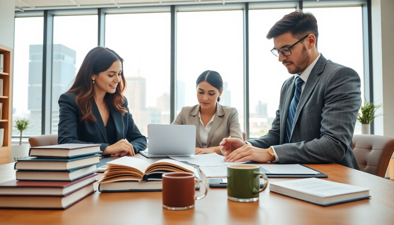 Legal consultation at https://www.steinhardtlawfirm.com, showcasing a professional legal team collaborating.