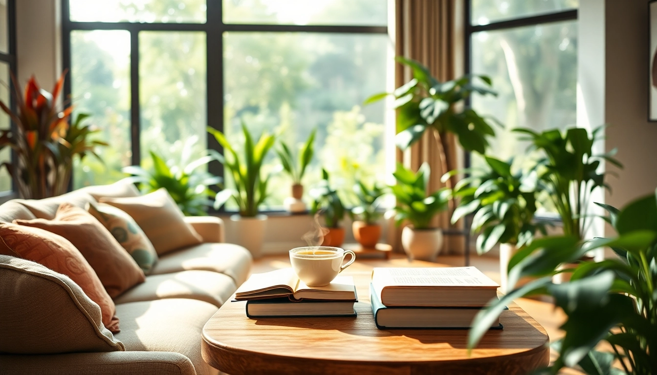 Gestalte eine einladende Atmosphäre im Wohnzimmer mit Pflanzen für https://sicherlebensraum.de