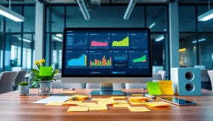 Optimize your marketing strategies with insights from https://press.farm in a vibrant workspace.