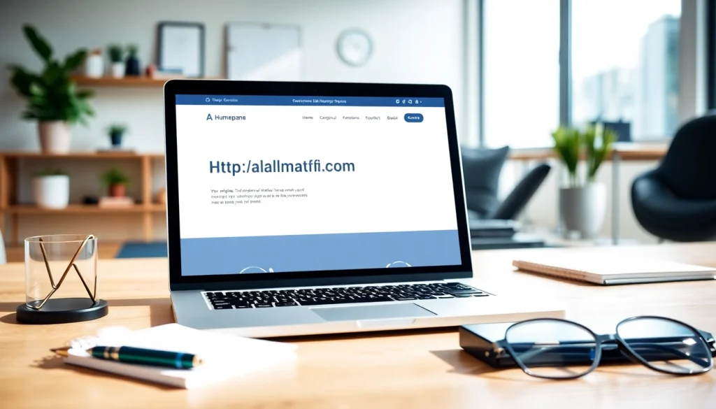 Showcase of a professional website design for https://albmaftoh.com displayed on a sleek laptop.