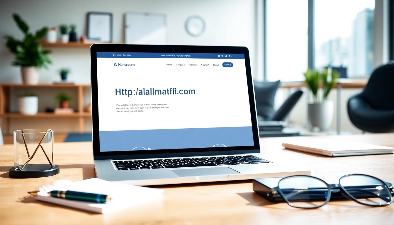 Showcase of a professional website design for https://albmaftoh.com displayed on a sleek laptop.