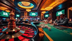 Experience the thrill of live play at S8.COM, where poker chips and roulette excitement come alive!